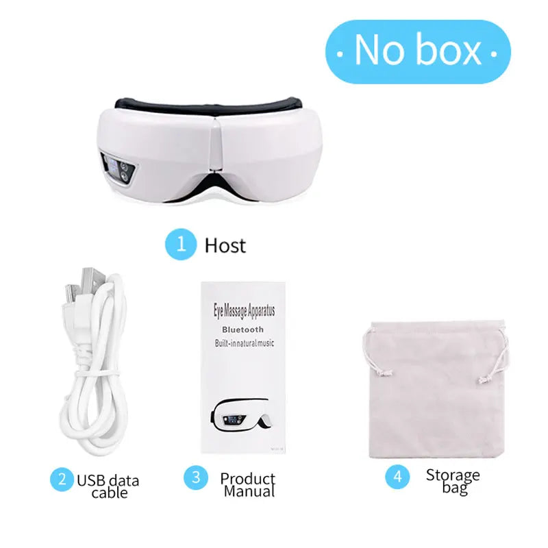 Eye Massager With Smart Airbag Compress Vibration Heating Eye Care Instrument Bluetooth Music Massage Relax Improve Eye Fatigue