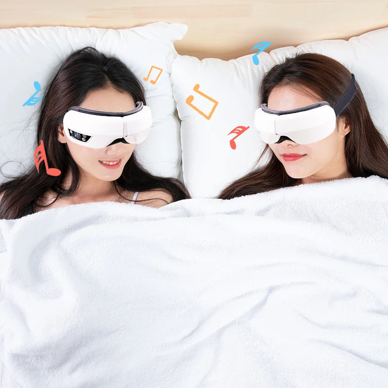Eye Massager With Smart Airbag Compress Vibration Heating Eye Care Instrument Bluetooth Music Massage Relax Improve Eye Fatigue