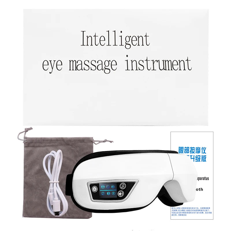 Eye Massager With Smart Airbag Compress Vibration Heating Eye Care Instrument Bluetooth Music Massage Relax Improve Eye Fatigue